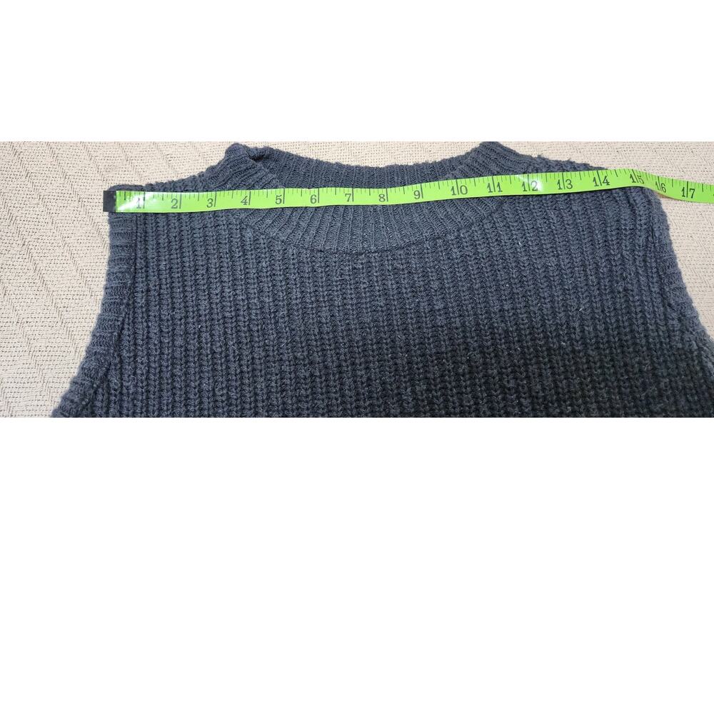 Knit Maven Vintage Ribbed Black Sleeveless Ribbed Sweater Women's Size Medium - Picture 4 of 7